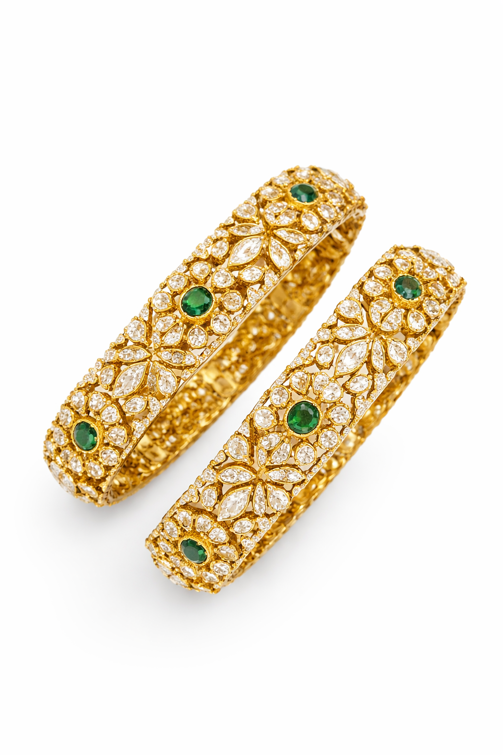Green Polki Bangle