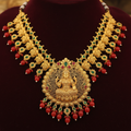 Lakshmi Temple Necklace gold plated